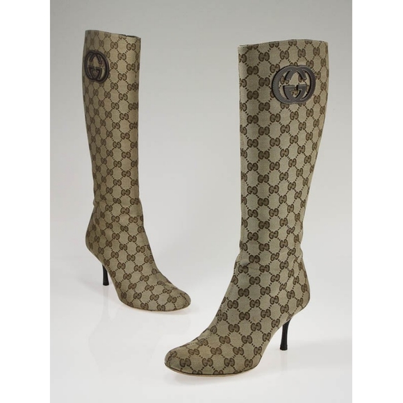 Rare gucci monogram boots - Picture 3 of 5